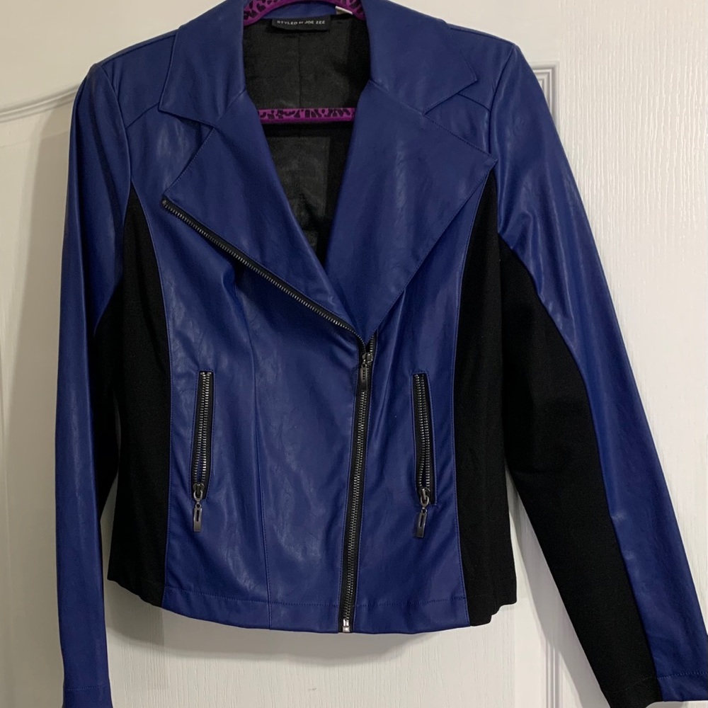 STYLED BY JOE ZEE FAUX LEATHER JACKET